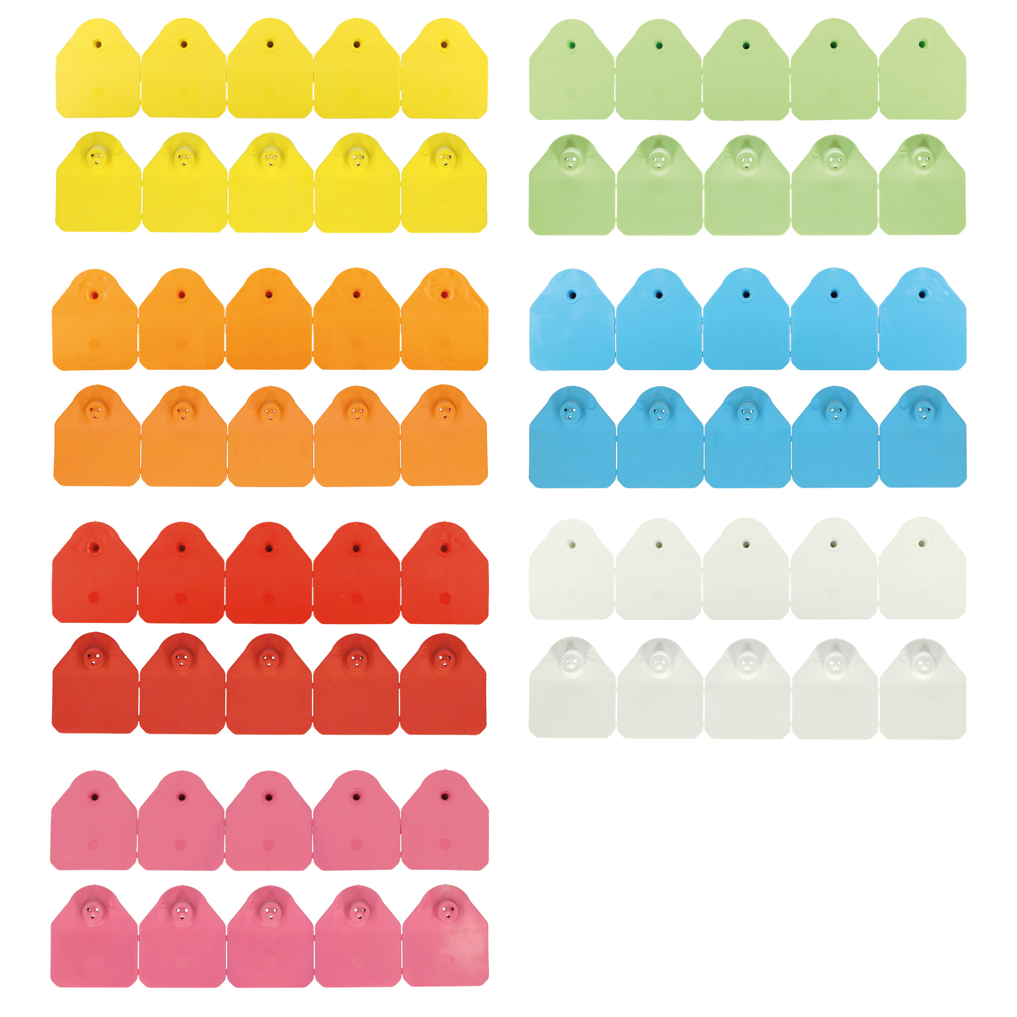 100er-Pack TPU-Ohrmarken Für Rinder – Blanko, 7,6 X 6,3 Cm, Für Kühe, Schafe, Ziegen & Schweine