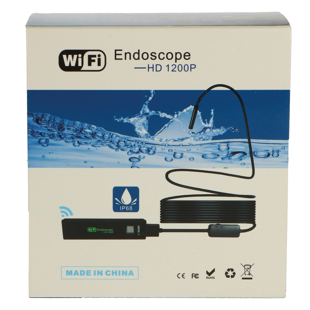 DDENDOCAM Inspectiecamera, draadloze endoscoop met USB