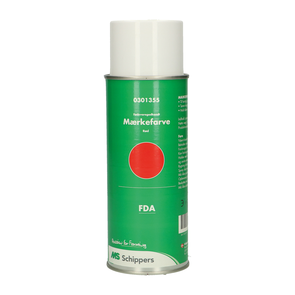 FDA Mærkespray rød, 400 ml - Mærkesprays & -stifter