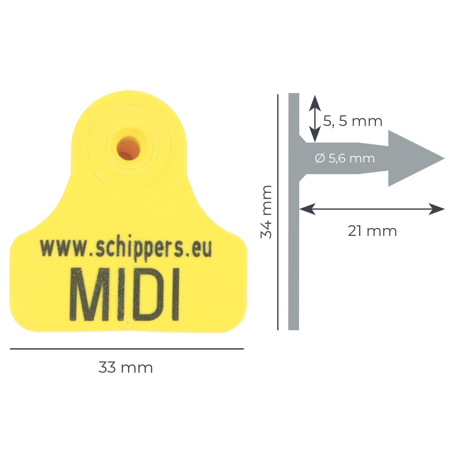 MS Tag Midi FDX set groen 2+1+1, p/250 - Oormerken