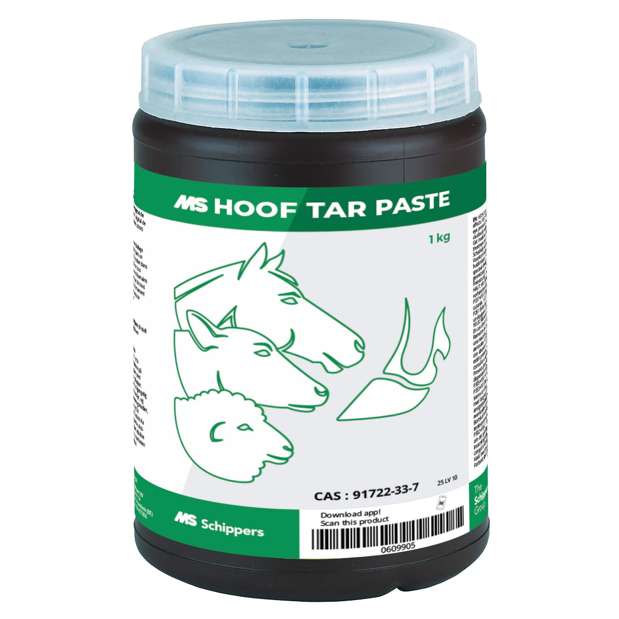 Ms 358 MS Goudron végétal de Norvège, 1 kg - Produits de soin