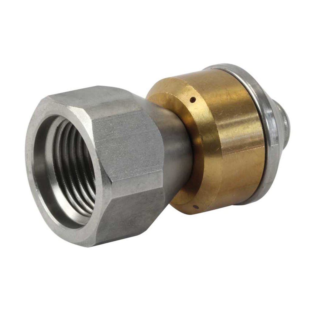 Parallel Thread Fitting Rvs Rioolnozzle roterend RVS 1/4