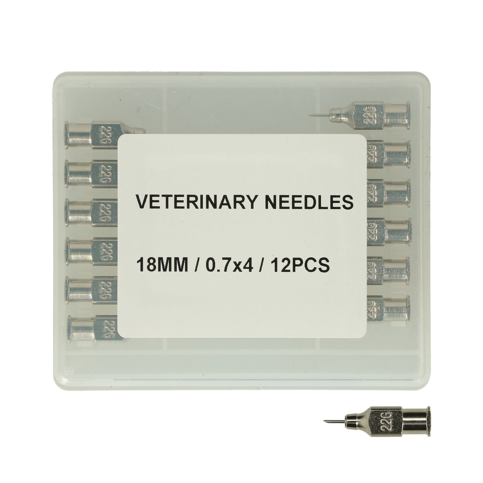 MS Injection needle 0.7 x 4 mm (22G x 1/6) luer lock, p/12