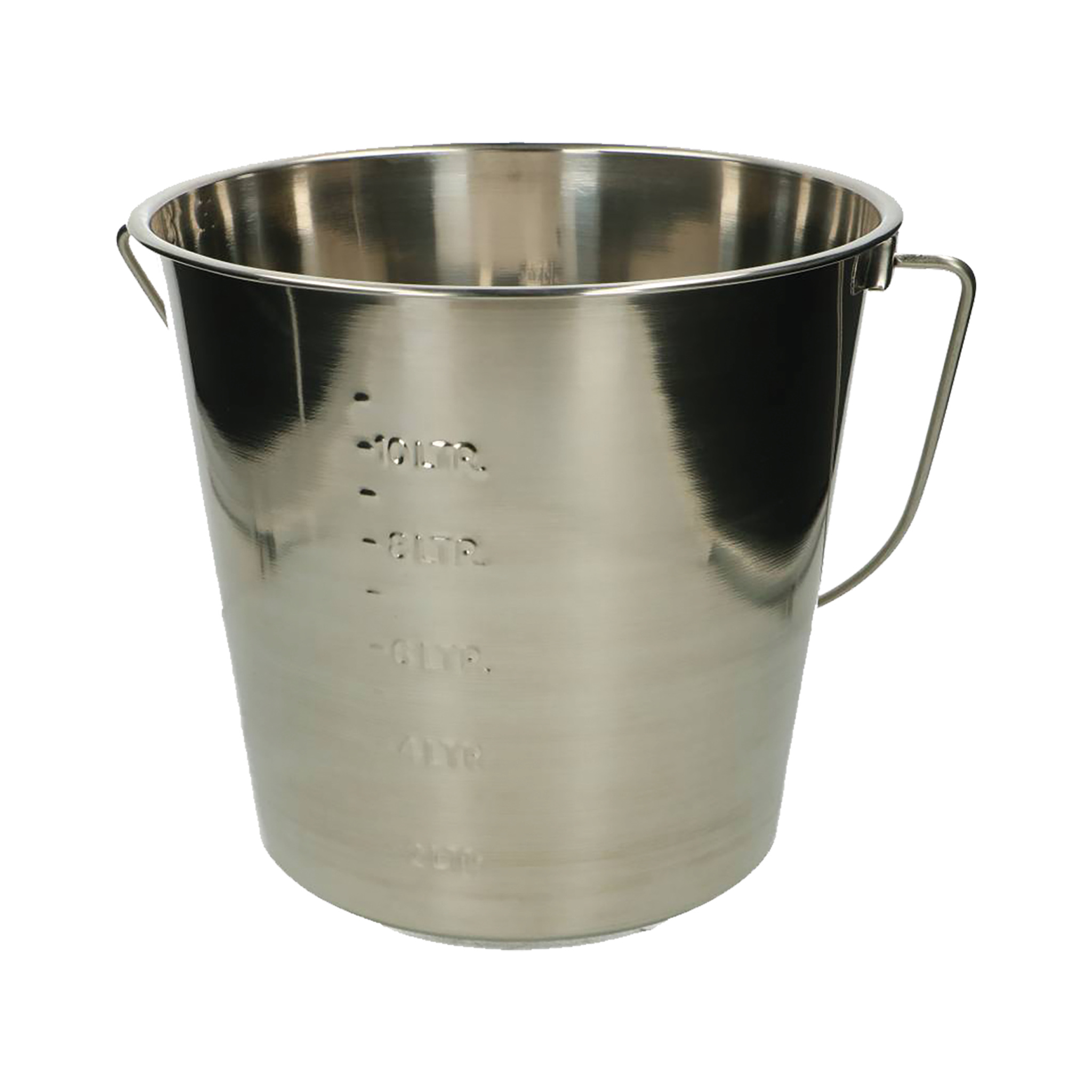 Secchio Inox Secchio in acciaio inox 12,3 l con scala graduata - Secchi e misurini