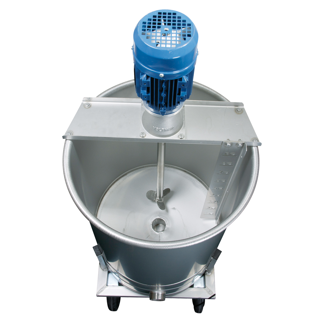piglet wet feed mixer with top agitator