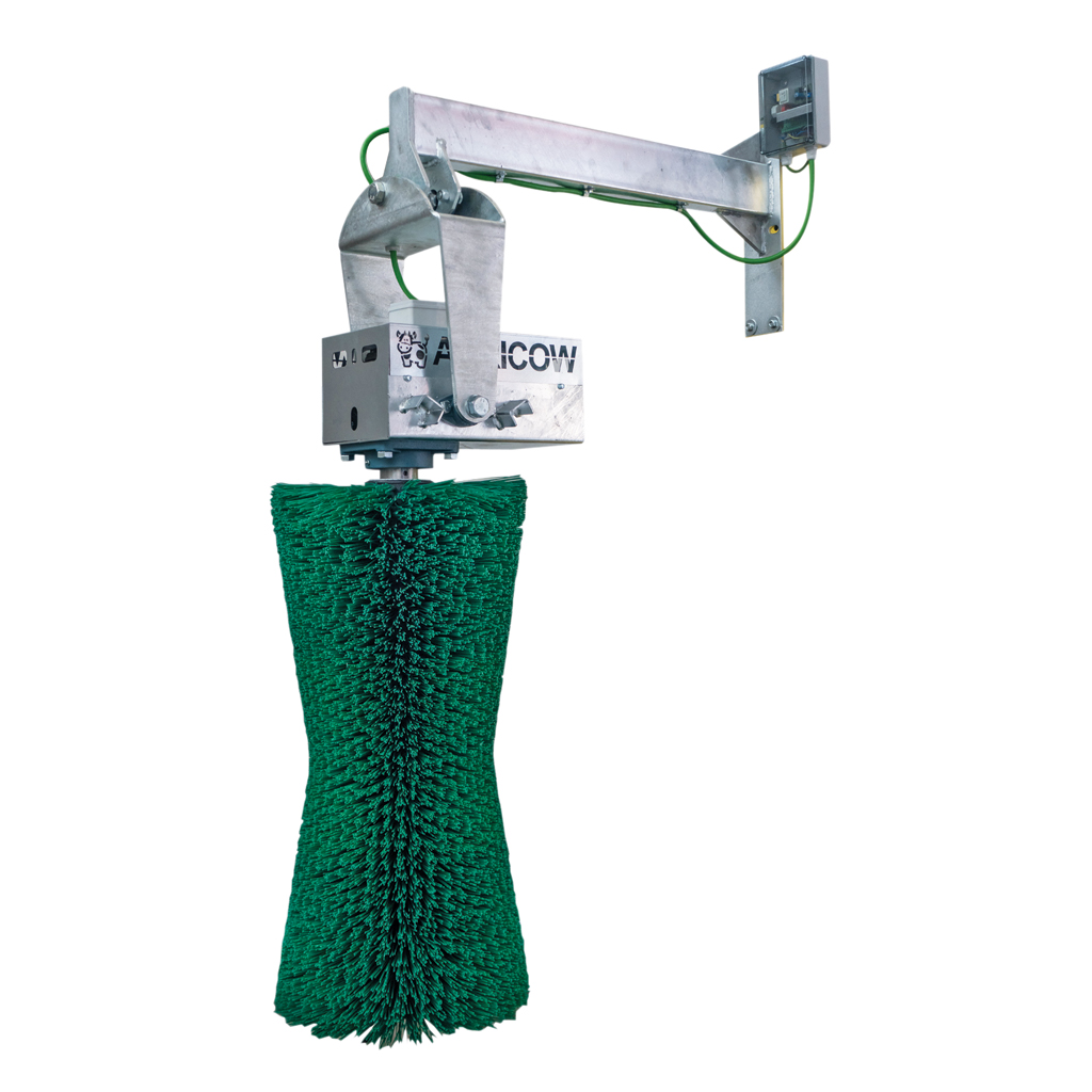 Kerbl EuroFarm Viehbürste – Robuste Kuhbürste Mit Feder, 50 X 10 Cm, Für Mehr Wohlbefinden Und Sauberes Fell