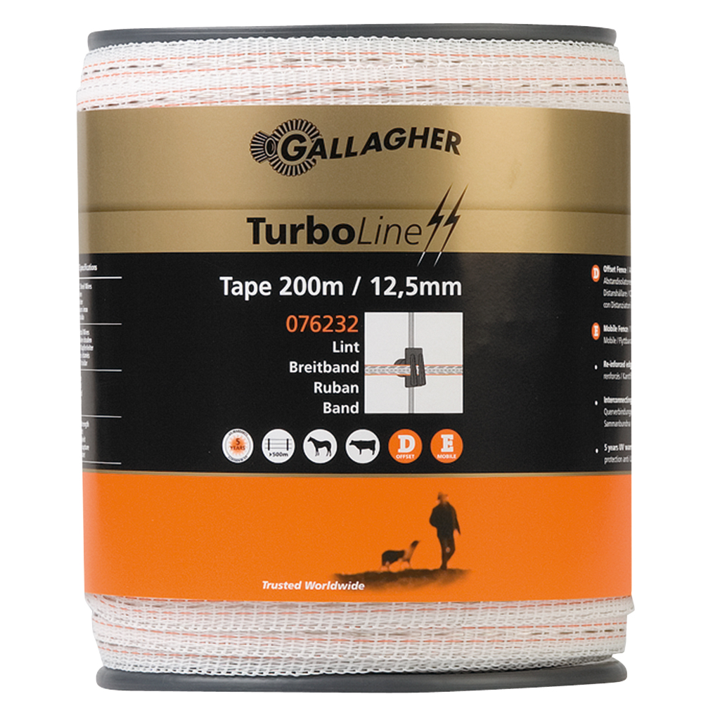 TurboLine schriklint 12.5mm wit, 200m