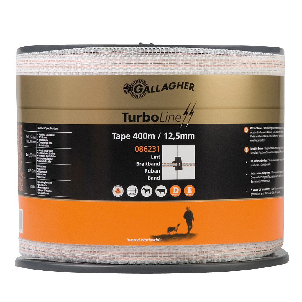 TurboLine schriklint 12.5mm wit, 400m