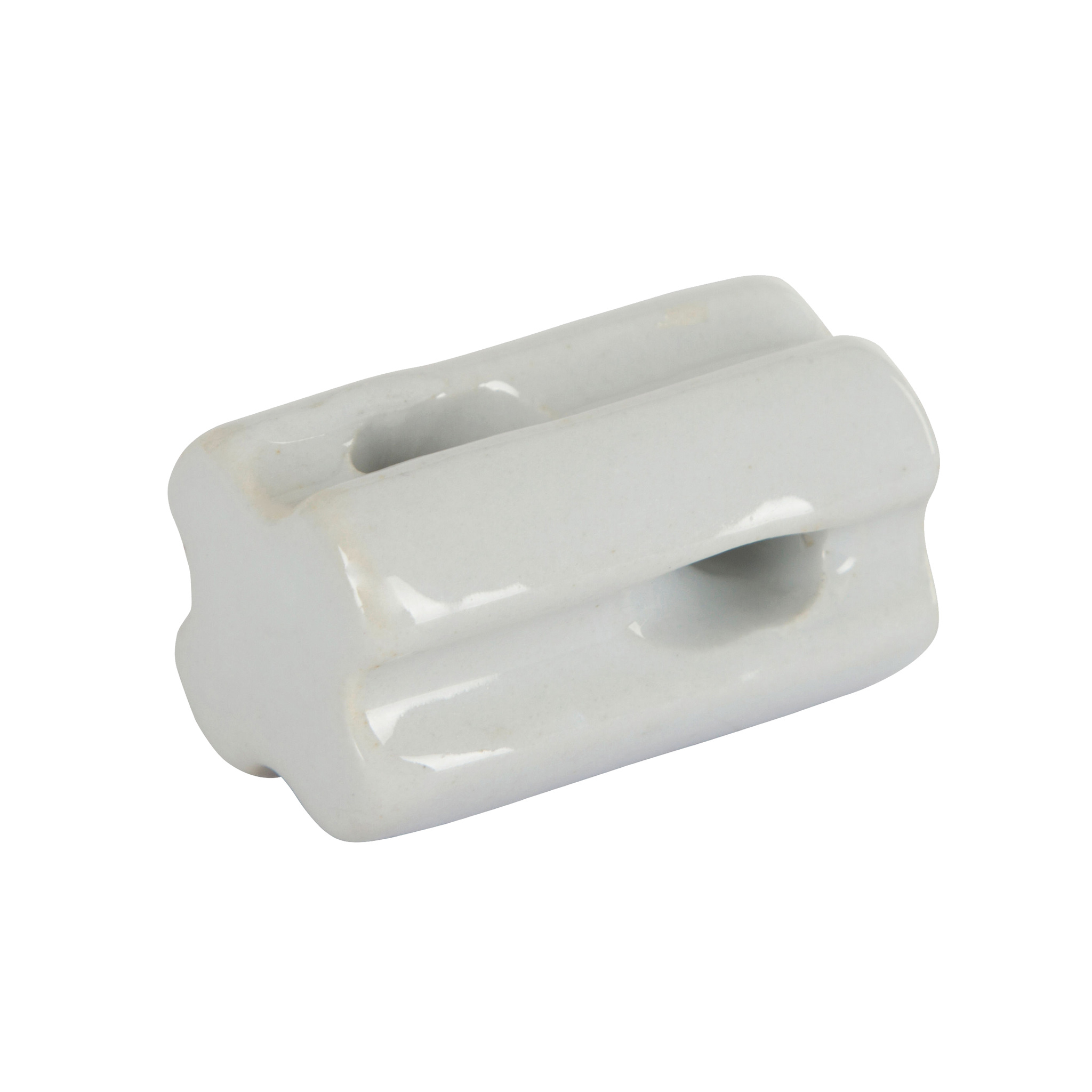 Rol-hoekisolator schrikdraad porcelein, p/10