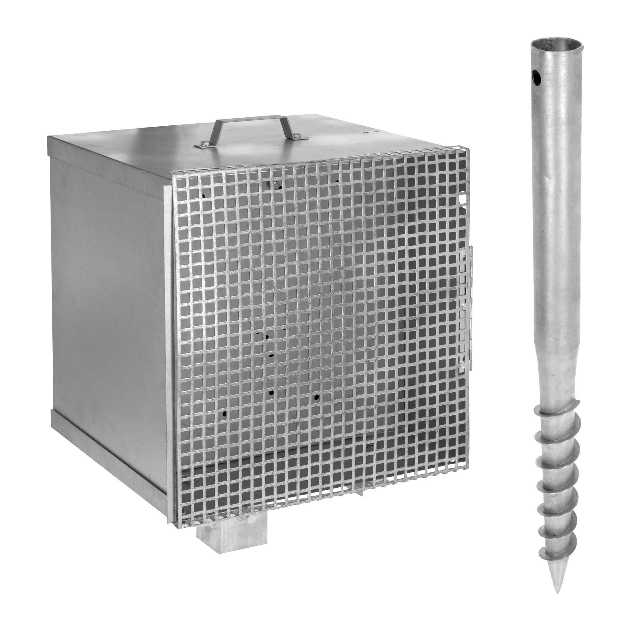 Armadietto energizzatore anti-furto + asta zincato - Altri materiali