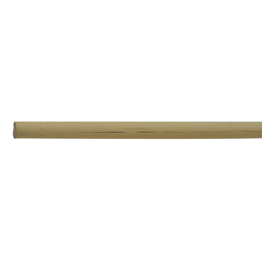 Holzbesenstiel 24mm 120 cm, Rundkopf Holzbesenstiel 24mm 120 cm, Rundkopf