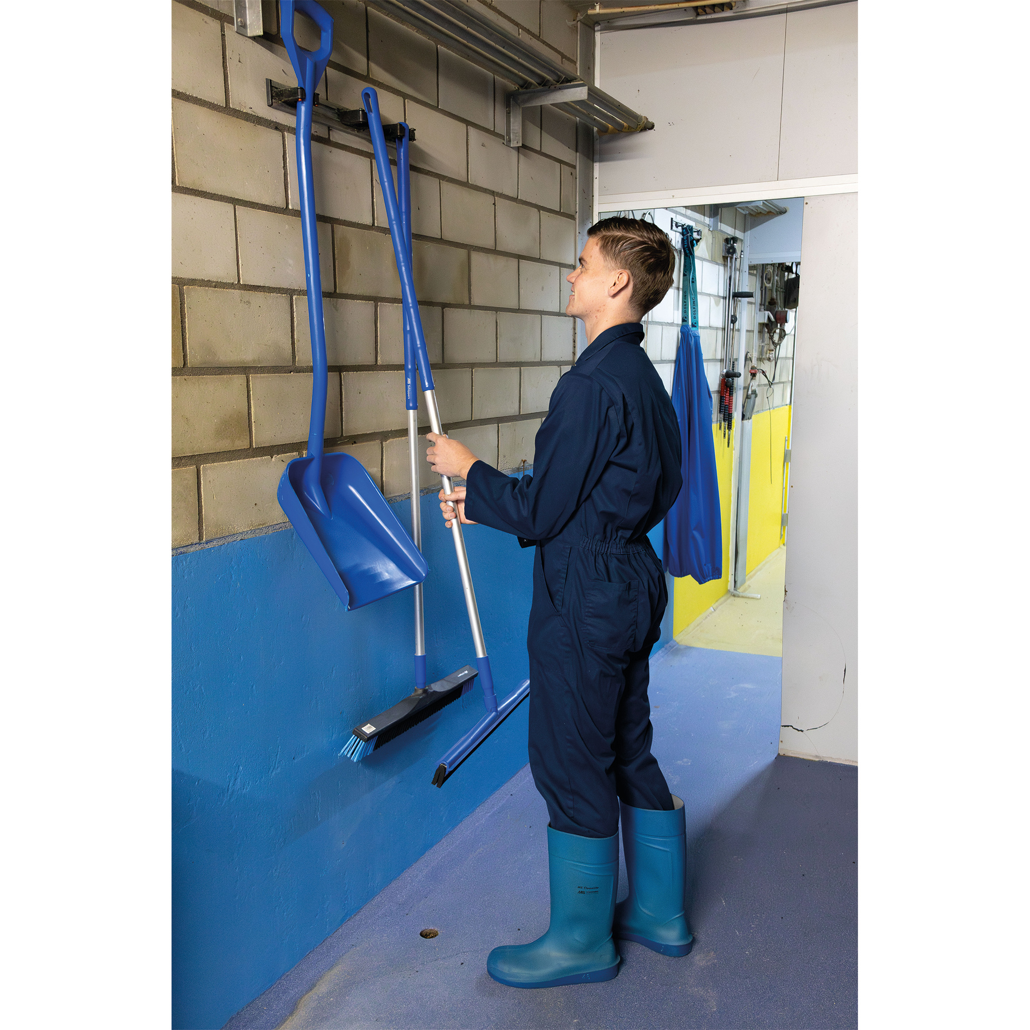 MS Floor squeegee plastic blue, 70 cm - Brooms & Floor squeegees