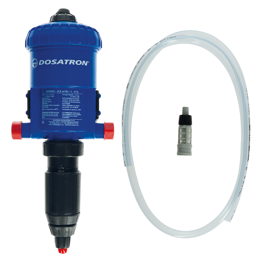Dosatron D25 RE 2 VF 0,2-2%, 2,5 m³/h - Medicine pumps