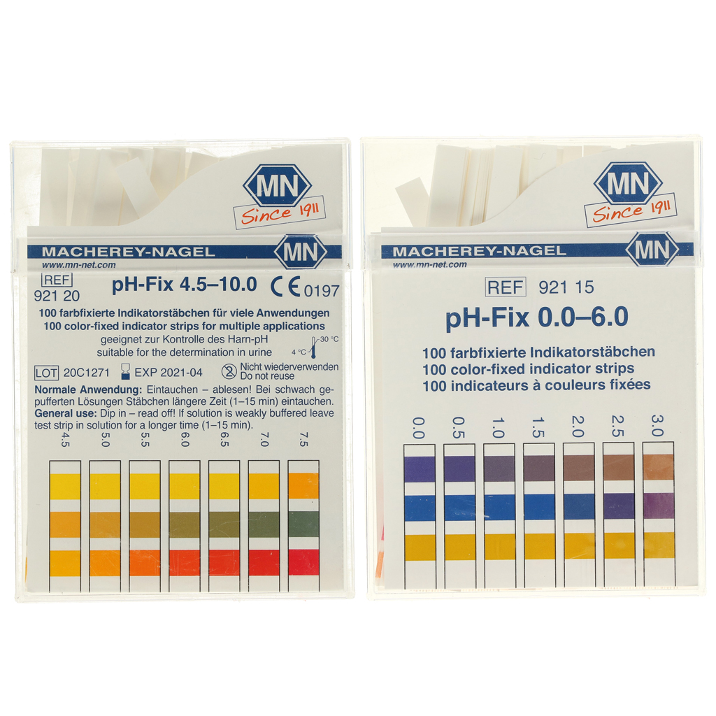 pH test strips 0 - 6, p/100 - Kwaliteitscontrole drinkwater