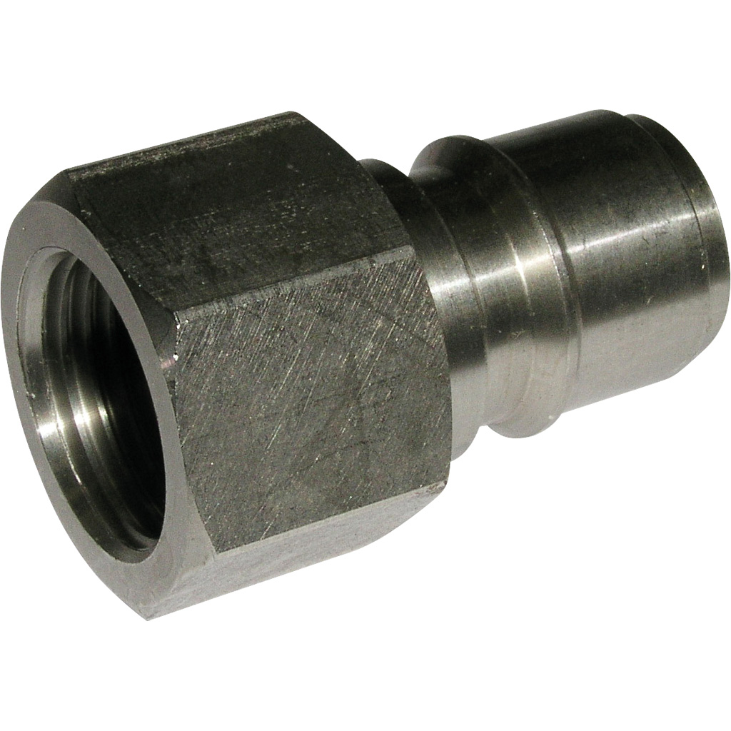 Parallel Thread Rj Fitting Rvs Raccord rapide inox RVS, 1/2