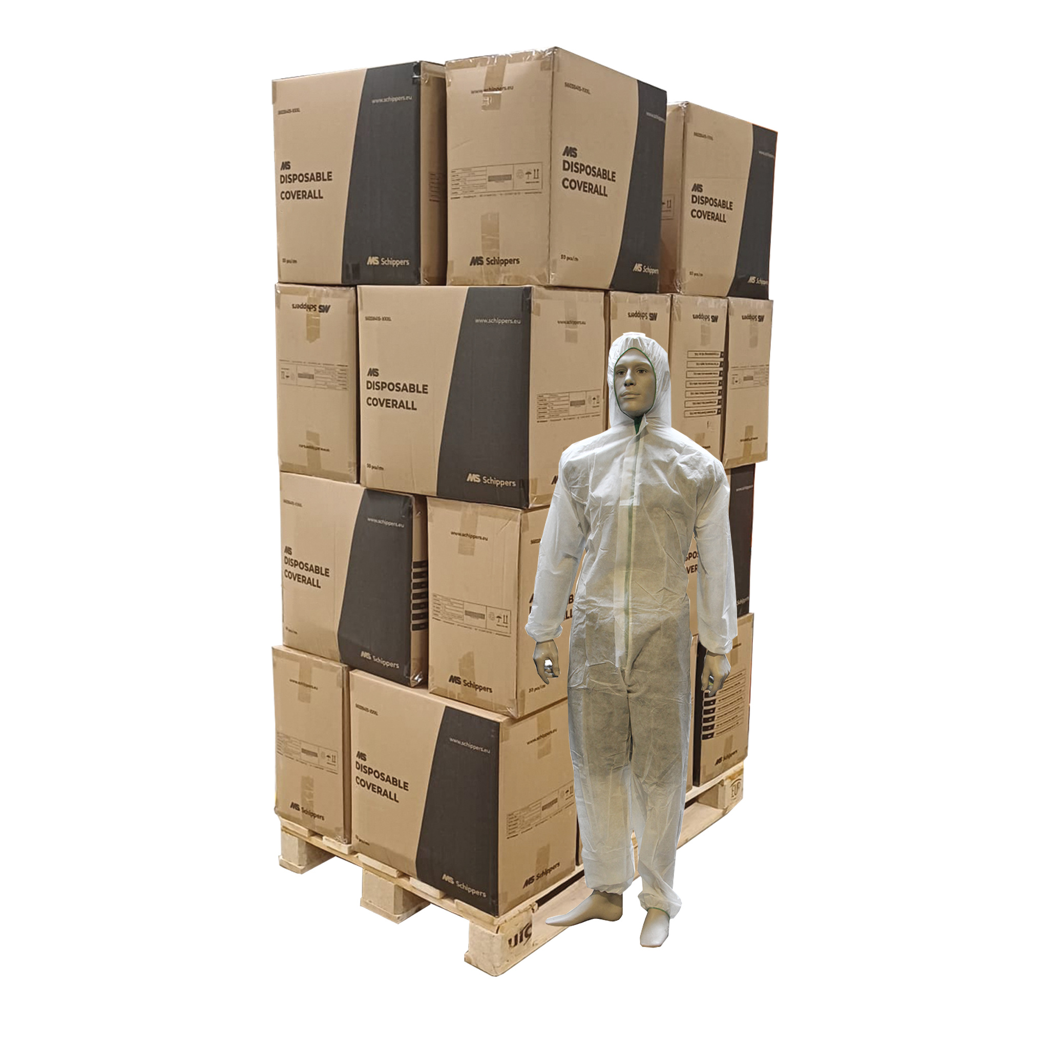 MS Disposable Coverall white, size XXL - Clothing & footwear