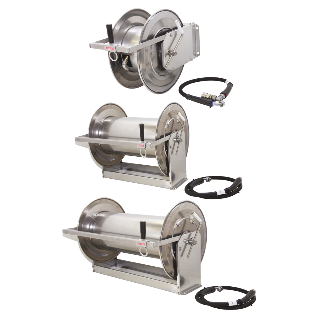 Automatische 1 inch slanghaspel RVS type STG12/24E Automatische 1 inch slanghaspel RVS type STG12/24E