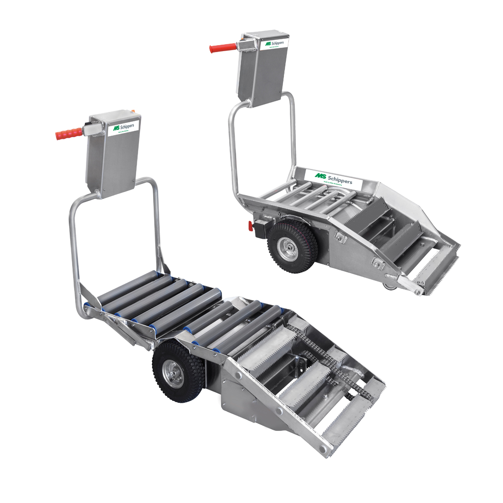 electric carcass handling trolley for livestock farm
